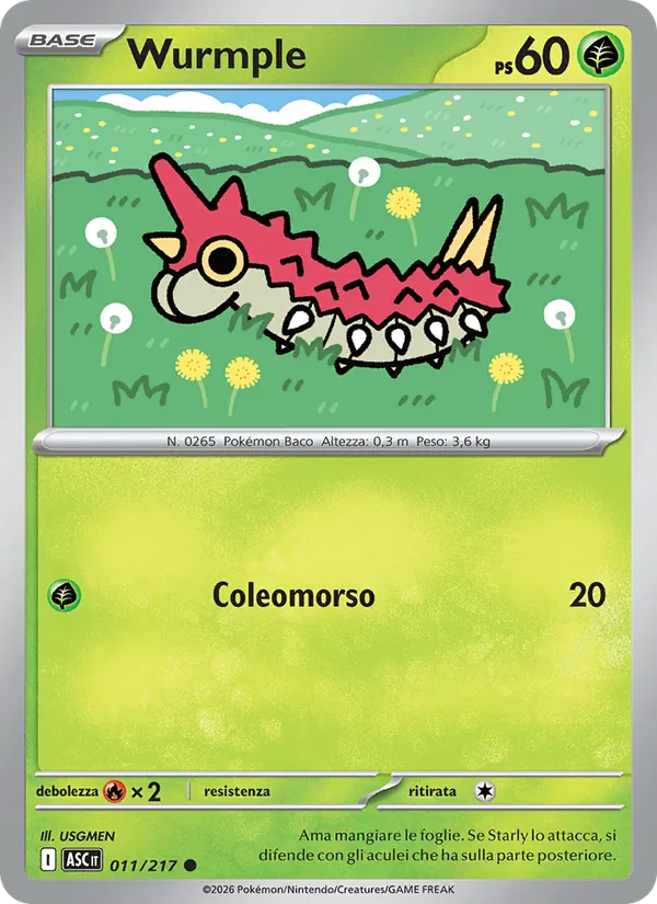 Wurmple Ascesa Eroica 011/217