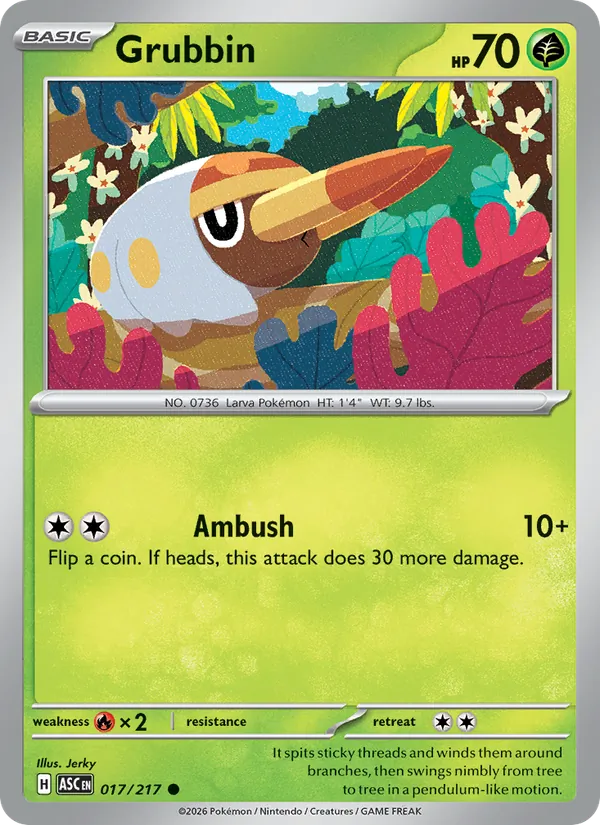Grubbin Ascended Heroes 017/217