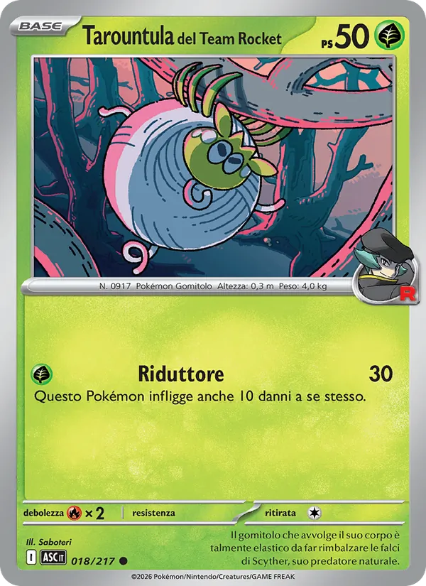 Tarountula del Team Rocket Ascesa Eroica 018/217