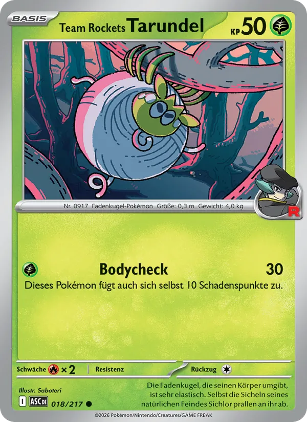 Team Rockets Tarundel Erhabene Helden 018/217
