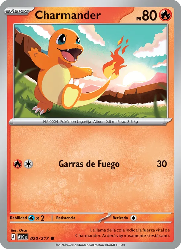 Charmander Héroes Ascendentes 020/217