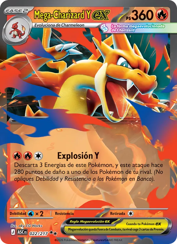 Mega-Charizard Y ex Héroes Ascendentes 022/217