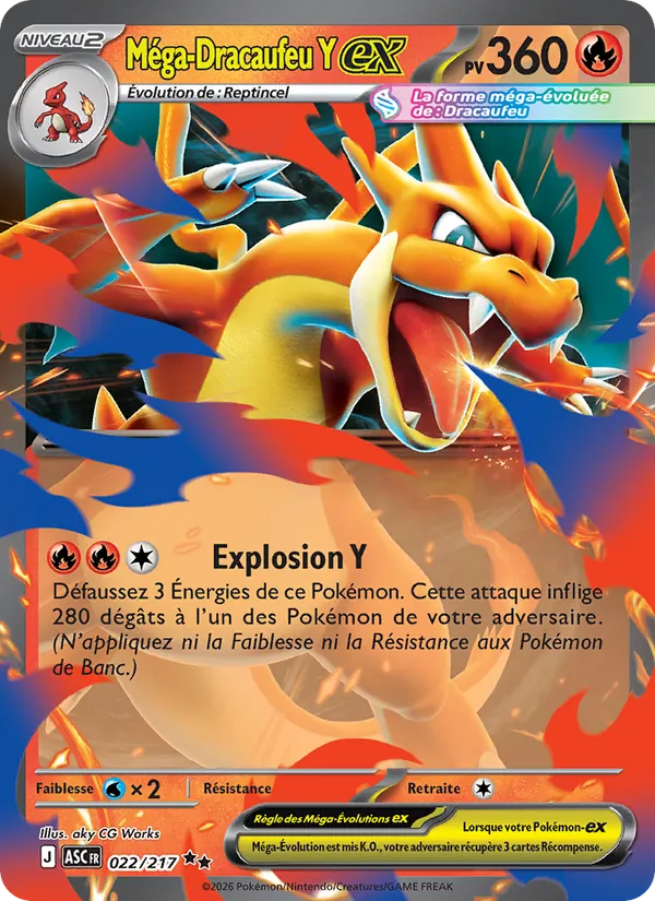 Méga-Dracaufeu Y-ex Héros Transcendants 022/217