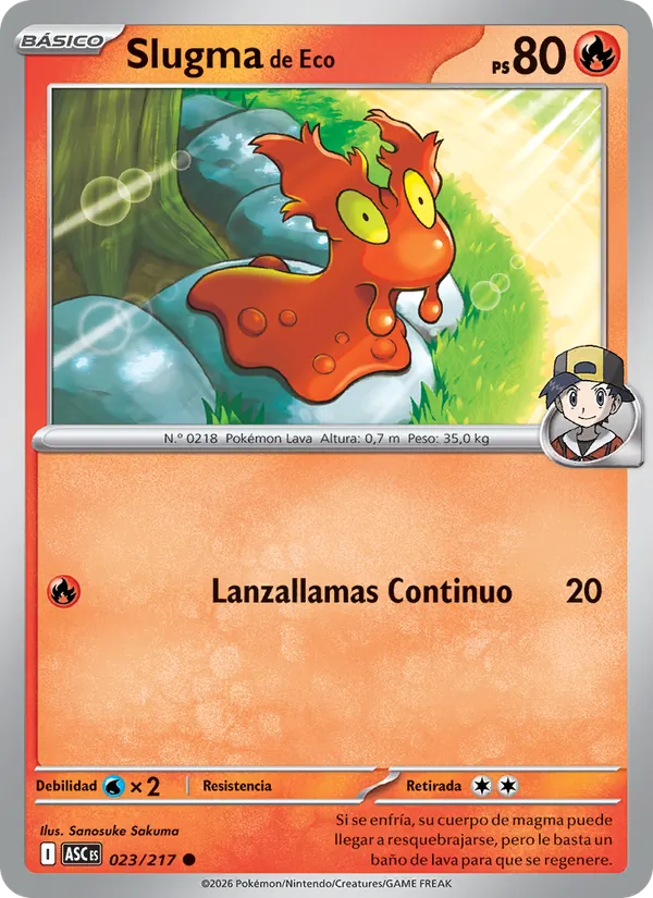 Slugma de Eco Héroes Ascendentes 023/217