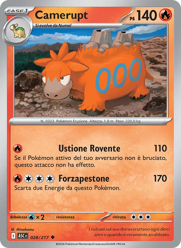 Camerupt Ascesa Eroica 028/217