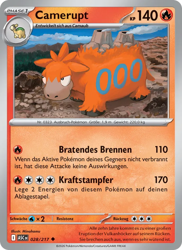 Camerupt Erhabene Helden 028/217