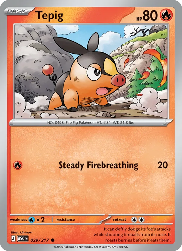 Tepig Ascended Heroes 029/217