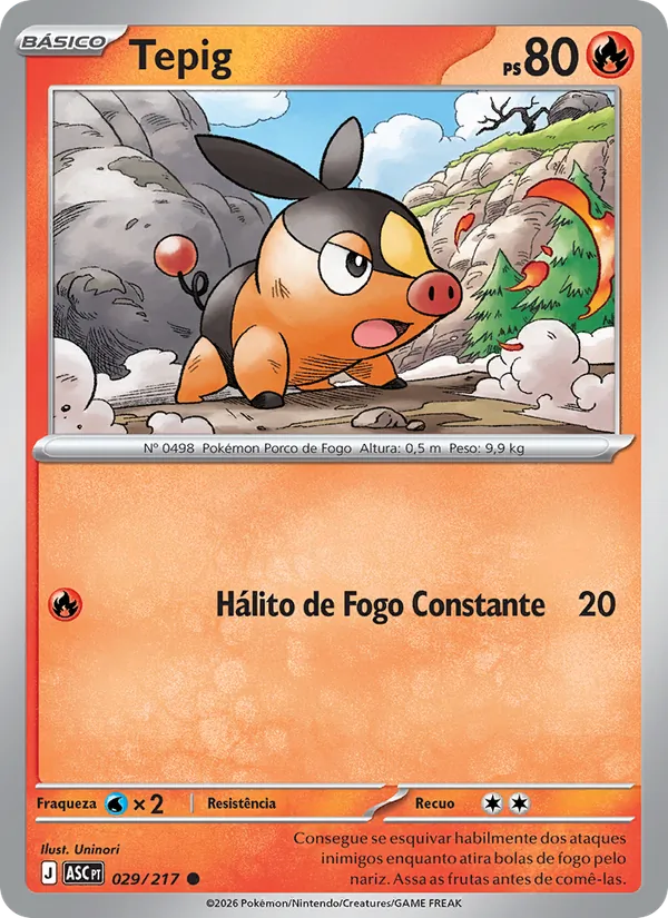 Tepig Heróis Excelsos 029/217