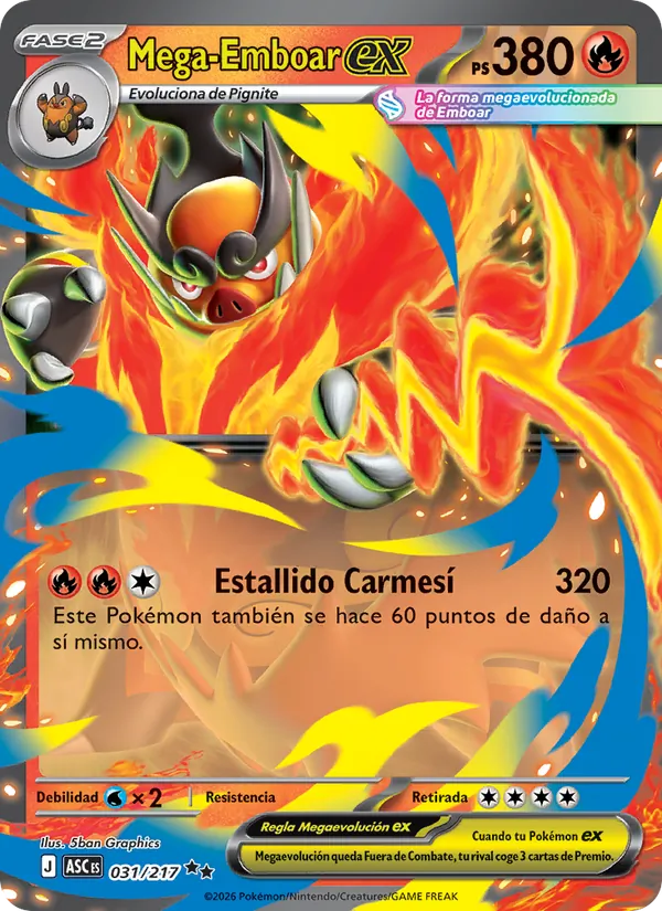 Mega-Emboar ex Héroes Ascendentes 031/217