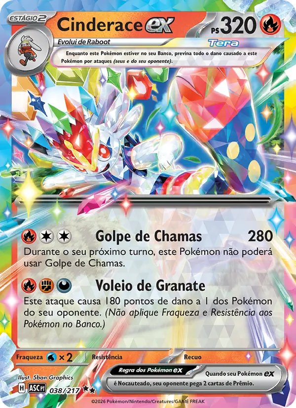 Cinderace ex Heróis Excelsos 038/217