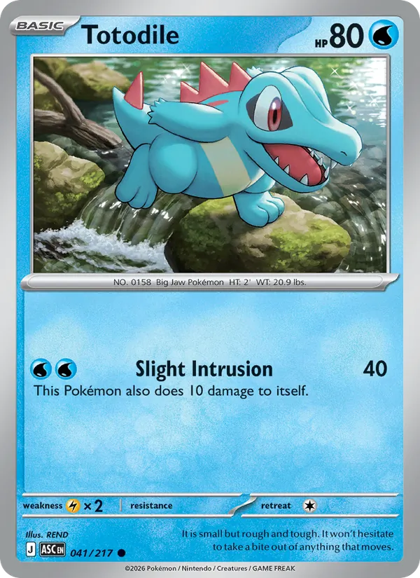 Totodile Ascended Heroes 041/217