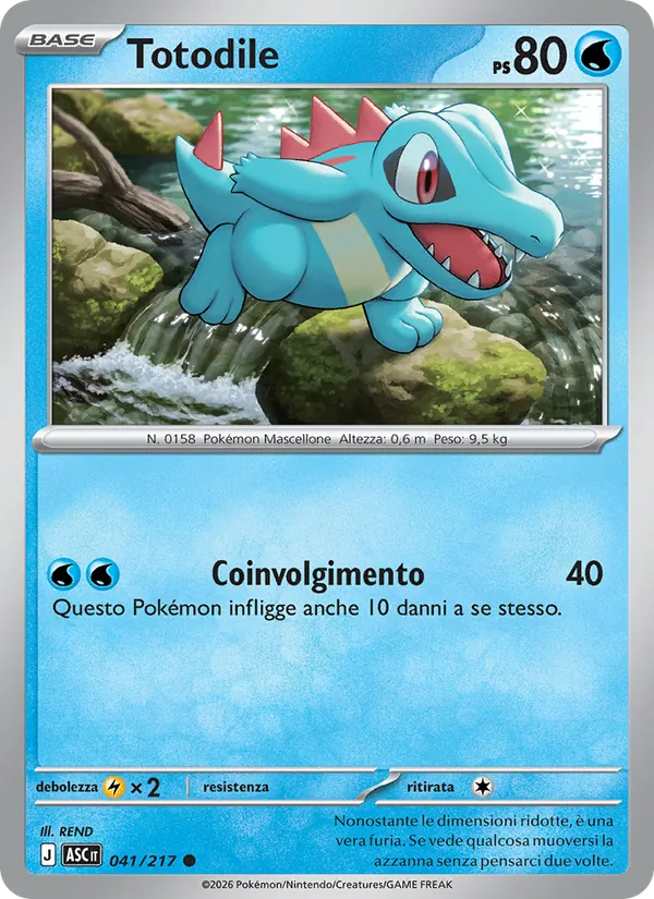 Totodile Ascesa Eroica 041/217