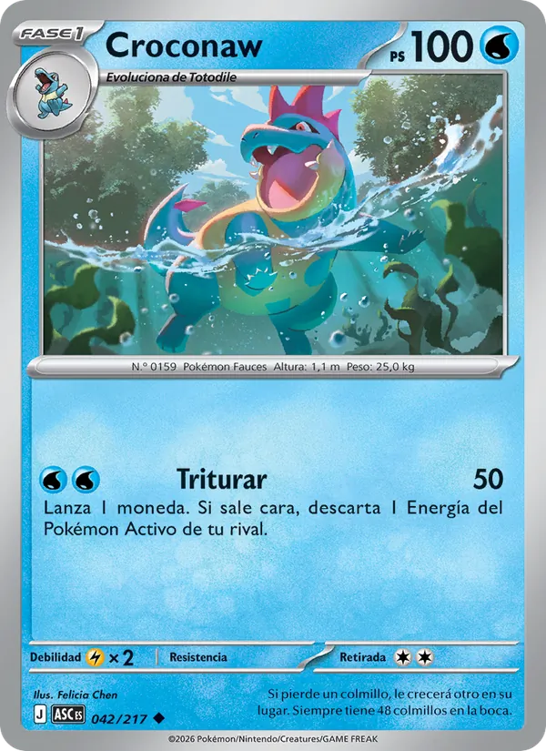 Croconaw Héroes Ascendentes 042/217