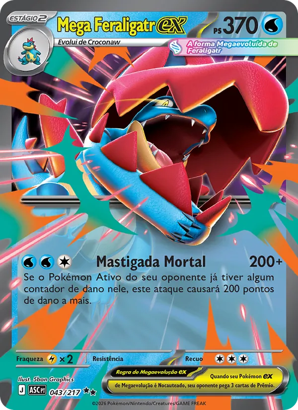 Mega Feraligatr ex Heróis Excelsos 043/217