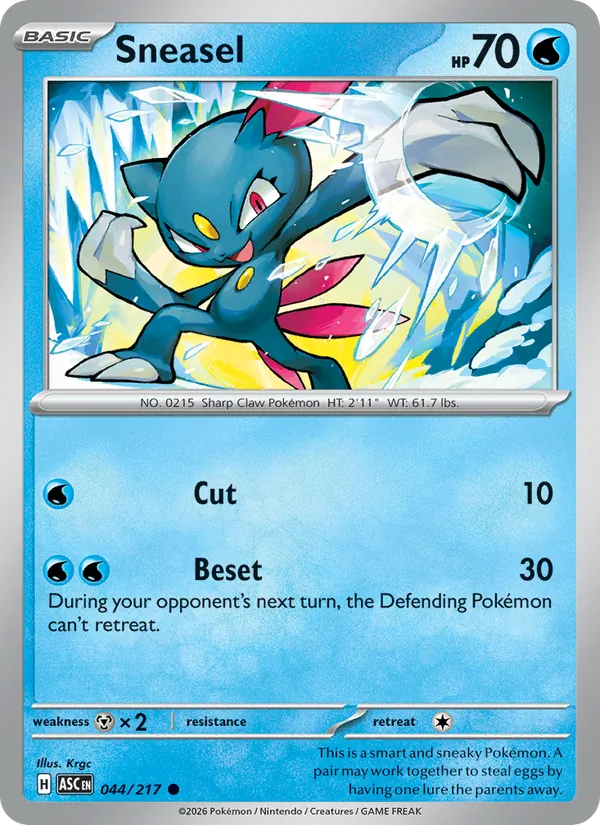 Sneasel Ascended Heroes 044/217