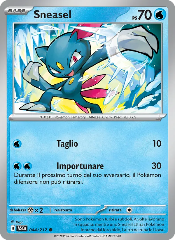 Sneasel Ascesa Eroica 044/217