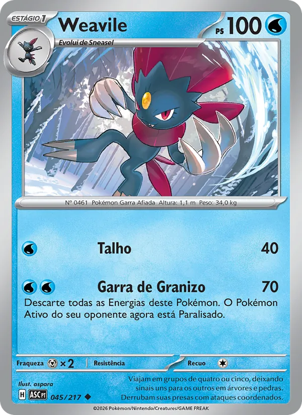 Weavile Heróis Excelsos 045/217