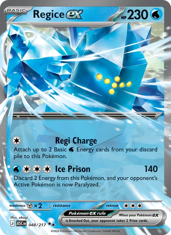 Regice ex Ascended Heroes 048/217