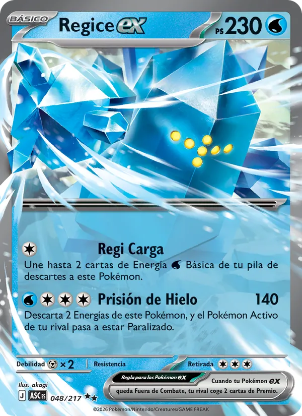 Regice ex Héroes Ascendentes 048/217