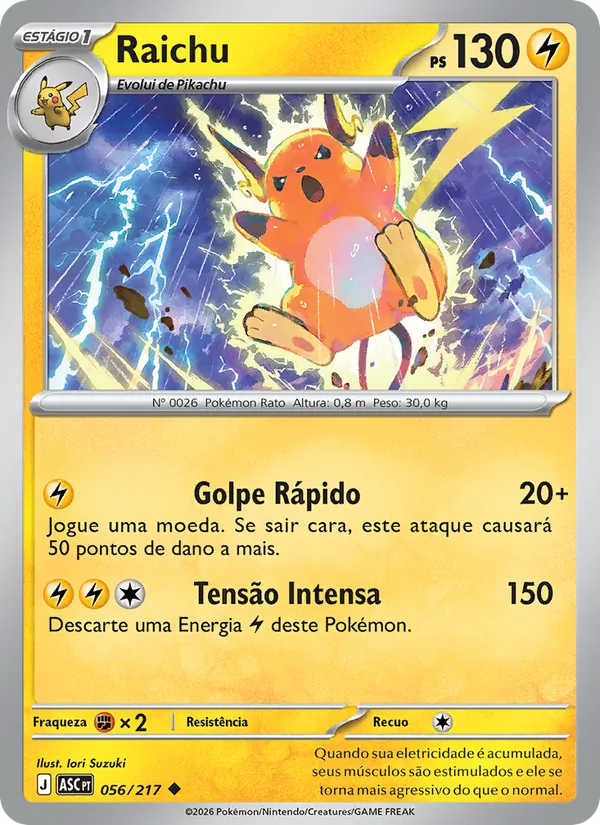 Raichu Heróis Excelsos 056/217