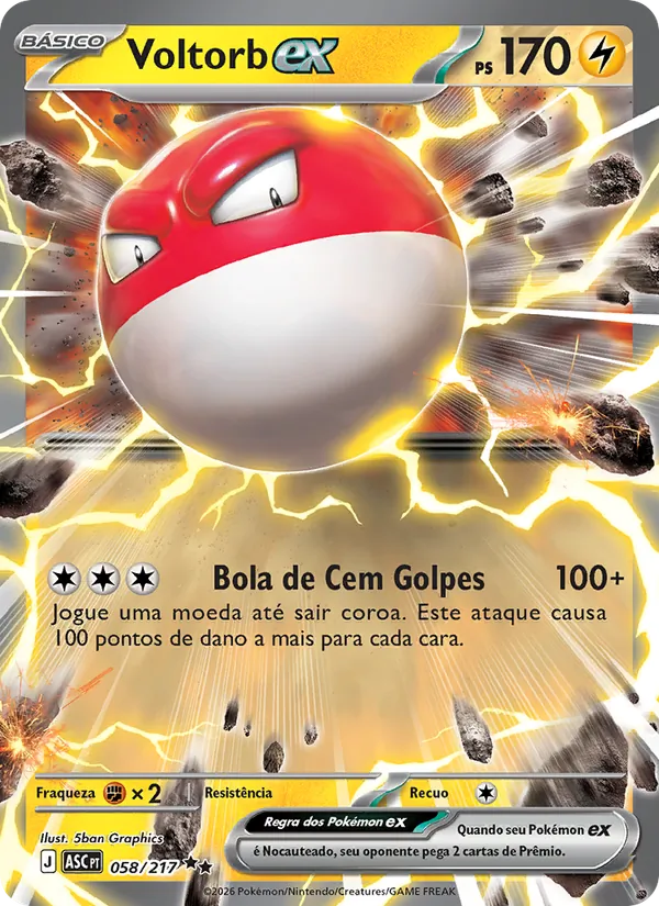 Voltorb ex Heróis Excelsos 058/217