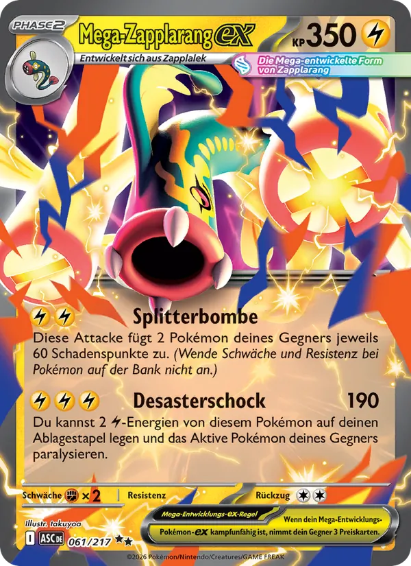 Mega-Zapplarang-ex Erhabene Helden 061/217