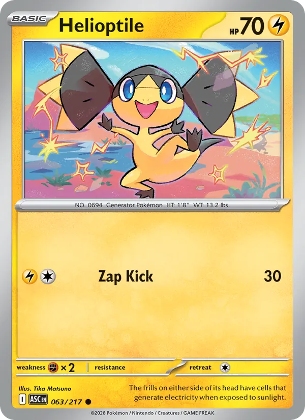 Helioptile Ascended Heroes 063/217