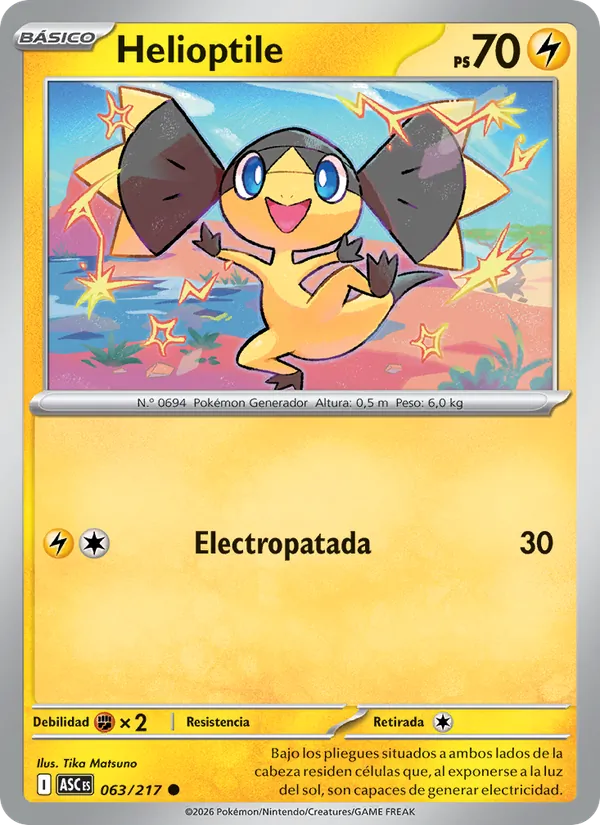 Helioptile Héroes Ascendentes 063/217
