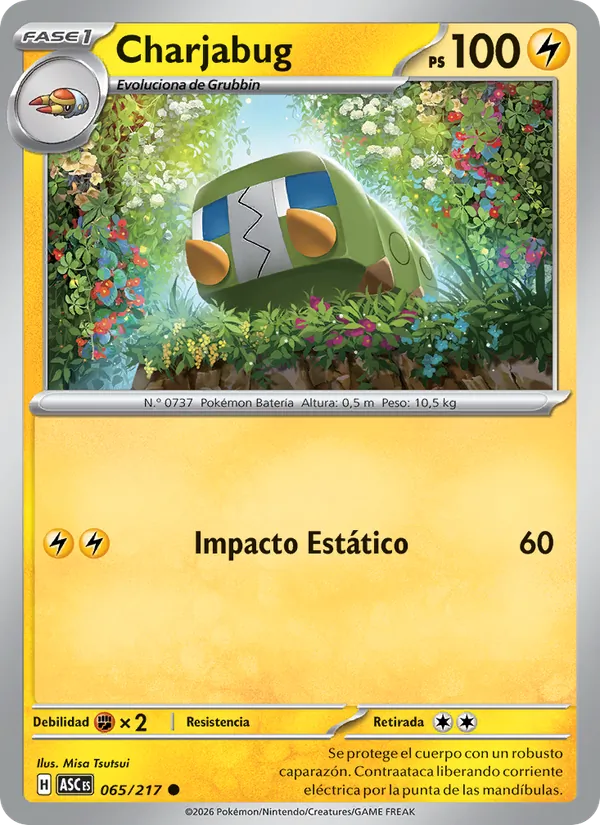 Charjabug Héroes Ascendentes 065/217
