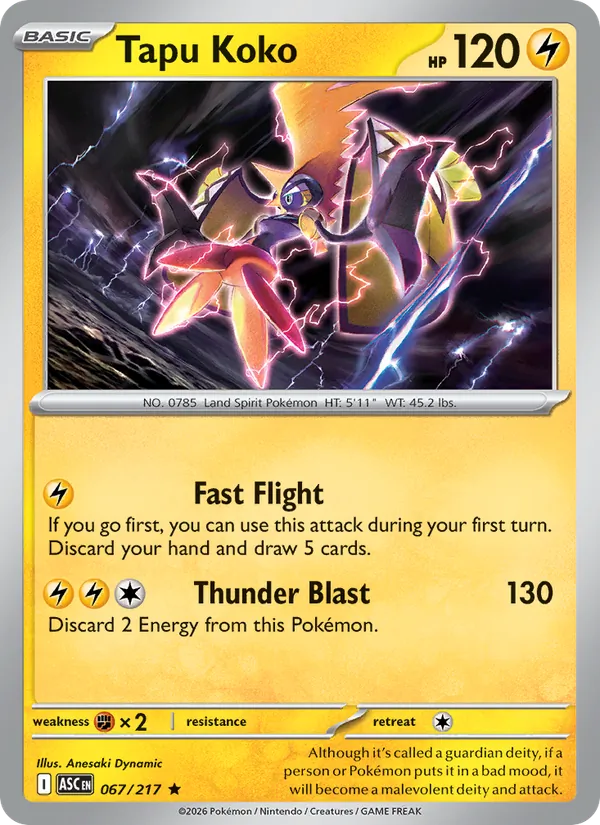 Tapu Koko Ascended Heroes 067/217