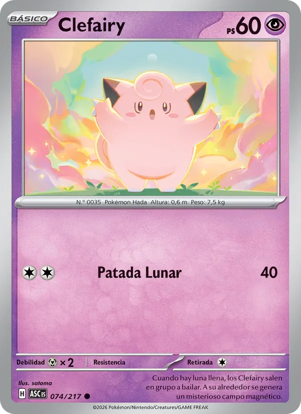 Clefairy Héroes Ascendentes 074/217