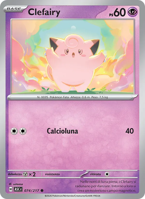Clefairy Ascesa Eroica 074/217