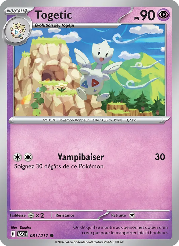 Togetic Héros Transcendants 081/217