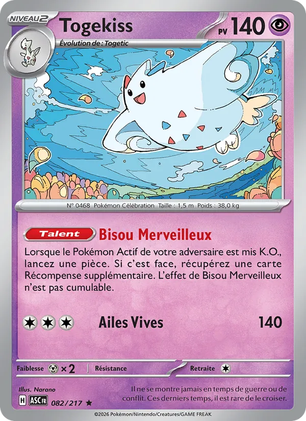Togekiss Héros Transcendants 082/217