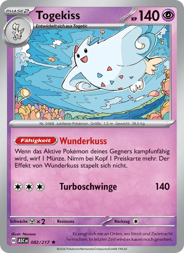 Togekiss Erhabene Helden 082/217