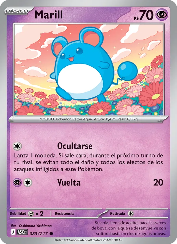 Marill Héroes Ascendentes 083/217