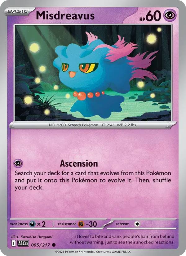 Misdreavus Ascended Heroes 085/217