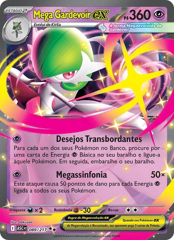 Mega Gardevoir ex Heróis Excelsos 089/217