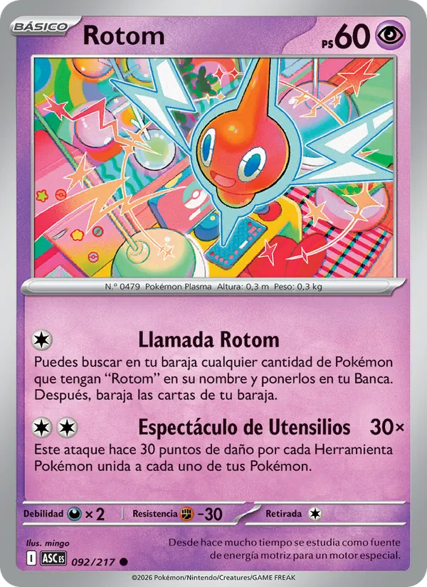 Rotom Héroes Ascendentes 092/217