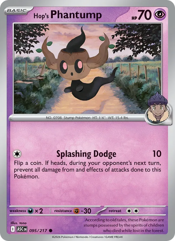 Hop's Phantump Ascended Heroes 095/217