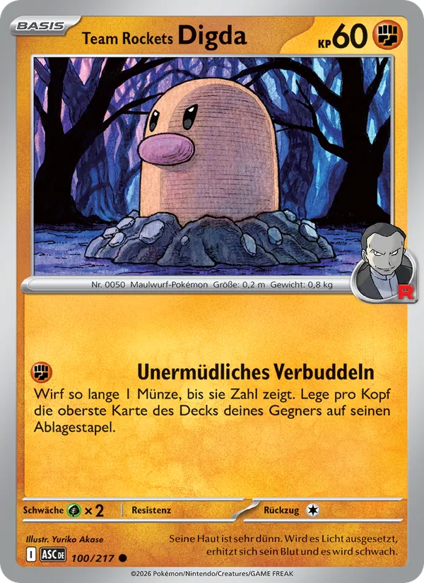 Team Rockets Digda Erhabene Helden 100/217
