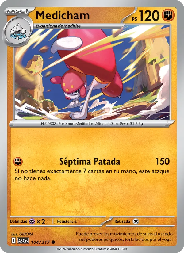 Medicham Héroes Ascendentes 104/217