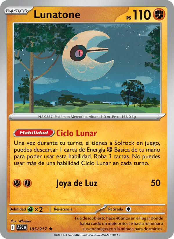 Lunatone Héroes Ascendentes 105/217