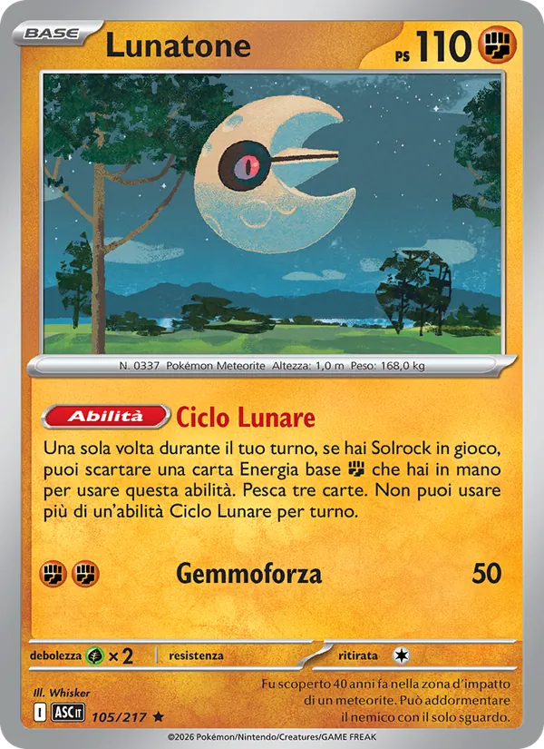 Lunatone Ascesa Eroica 105/217