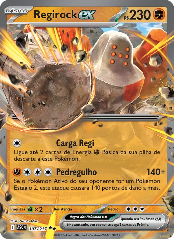 Regirock ex Heróis Excelsos 107/217