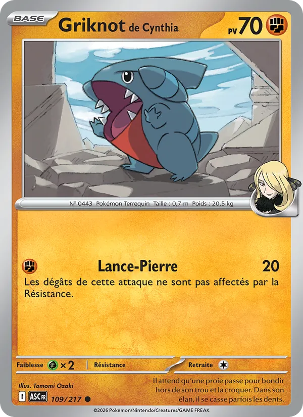 Griknot de Cynthia Héros Transcendants 109/217