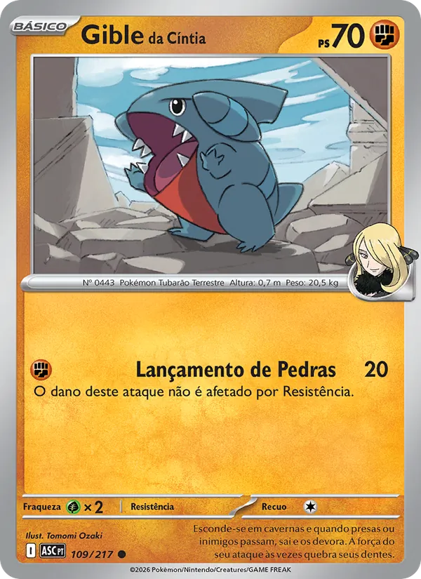 Gible da Cíntia Heróis Excelsos 109/217