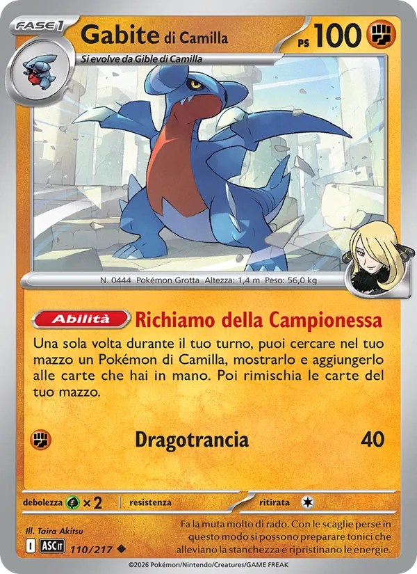 Gabite di Camilla Ascesa Eroica 110/217