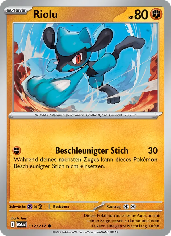 Riolu Erhabene Helden 112/217