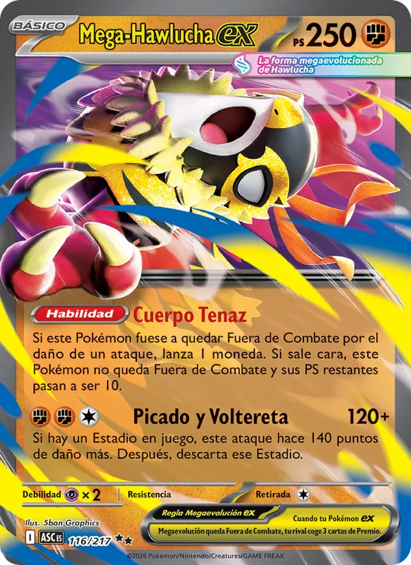 Mega-Hawlucha ex Héroes Ascendentes 116/217